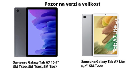 verze tabletu samsung galaxy tab A7 - lite-maly